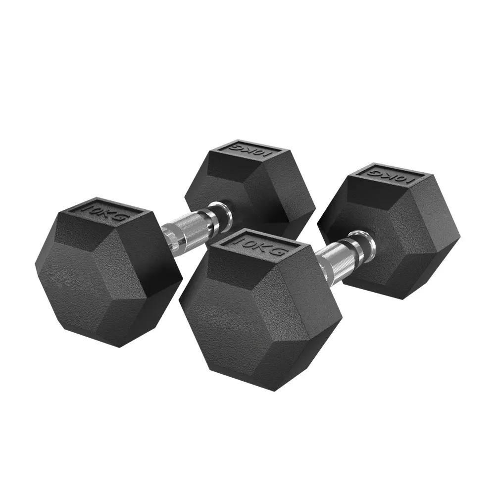 DFX Hex Rubber Dumbbell - Afbeelding 1