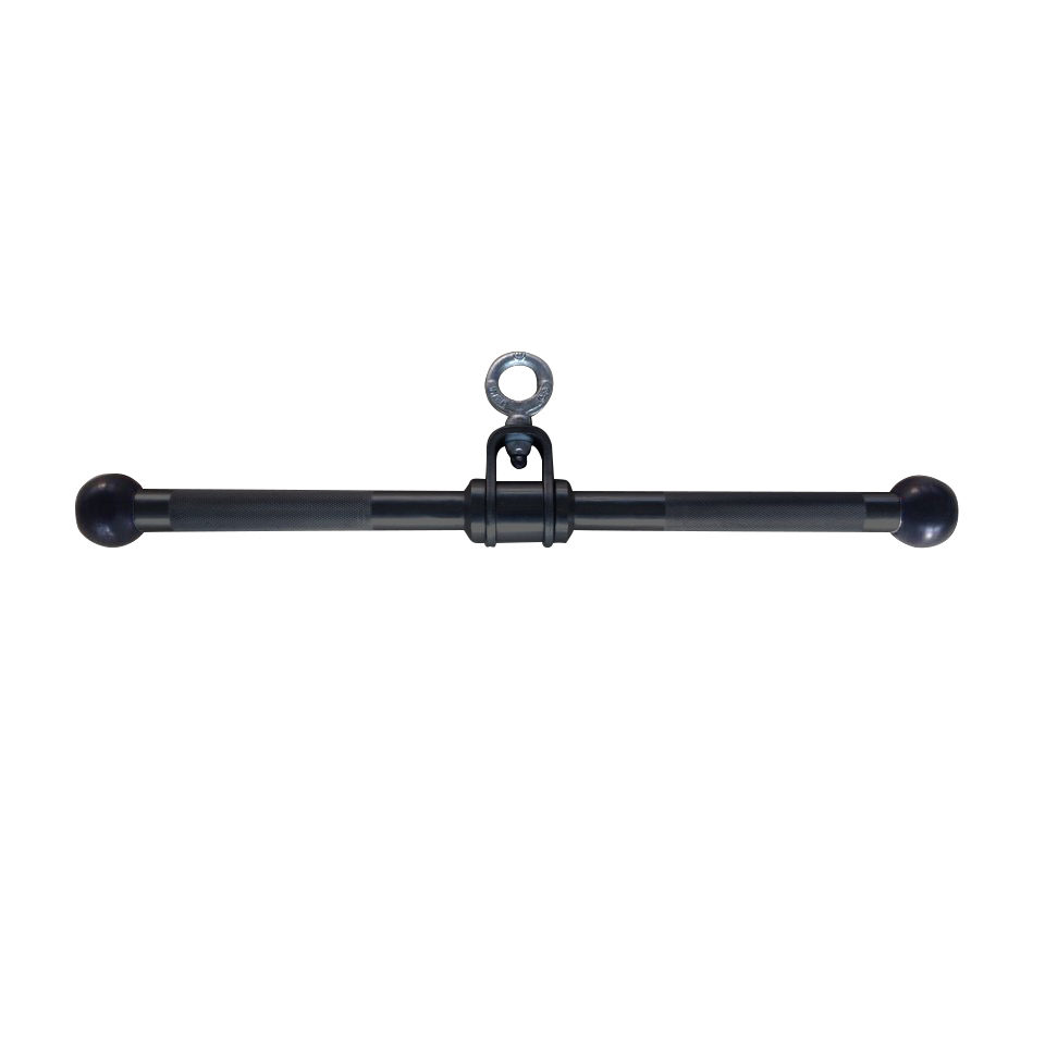 Straight Bar with End Cap Zwart