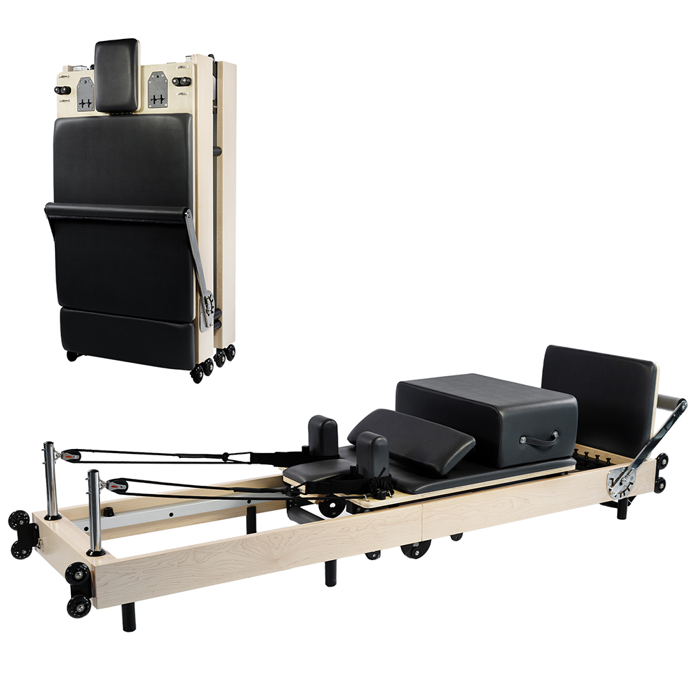Essence Pilates Reformer - Foldable Maple Black - Afbeelding 1