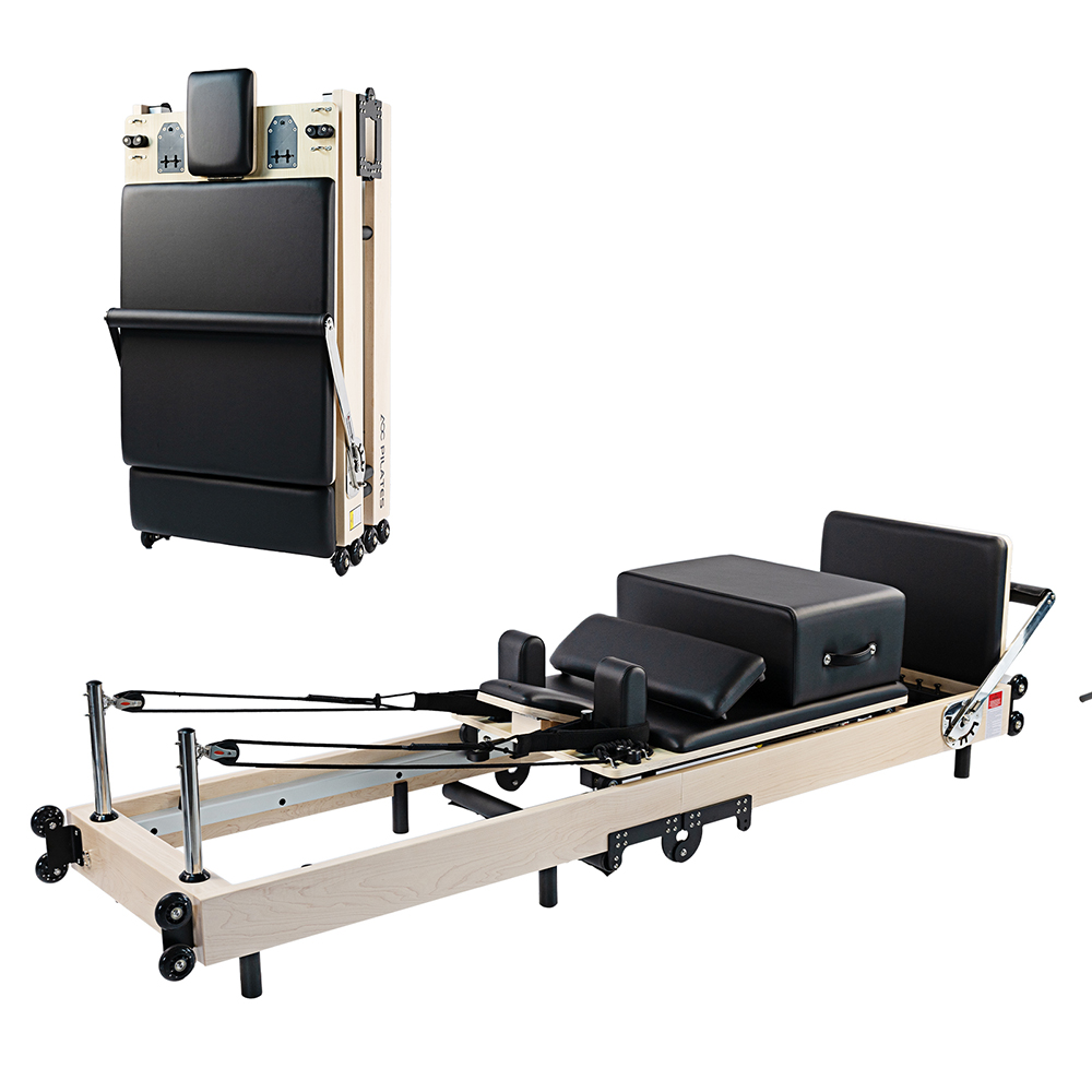 Essence Pilates Reformer - Foldable Maple Black - Afbeelding 1