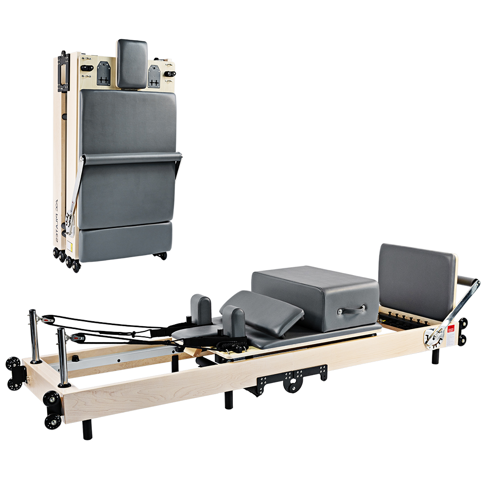 Essence Pilates Reformer - Foldable Maple Grey - Afbeelding 1