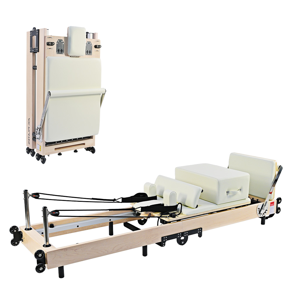 Essence Pilates Reformer - Foldable Maple White - Afbeelding 1