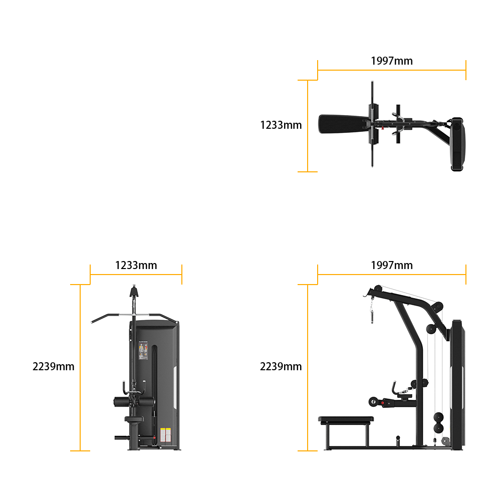 SB50 Series Lat Pulldown / Seated Row Combi - Thumbnail 3