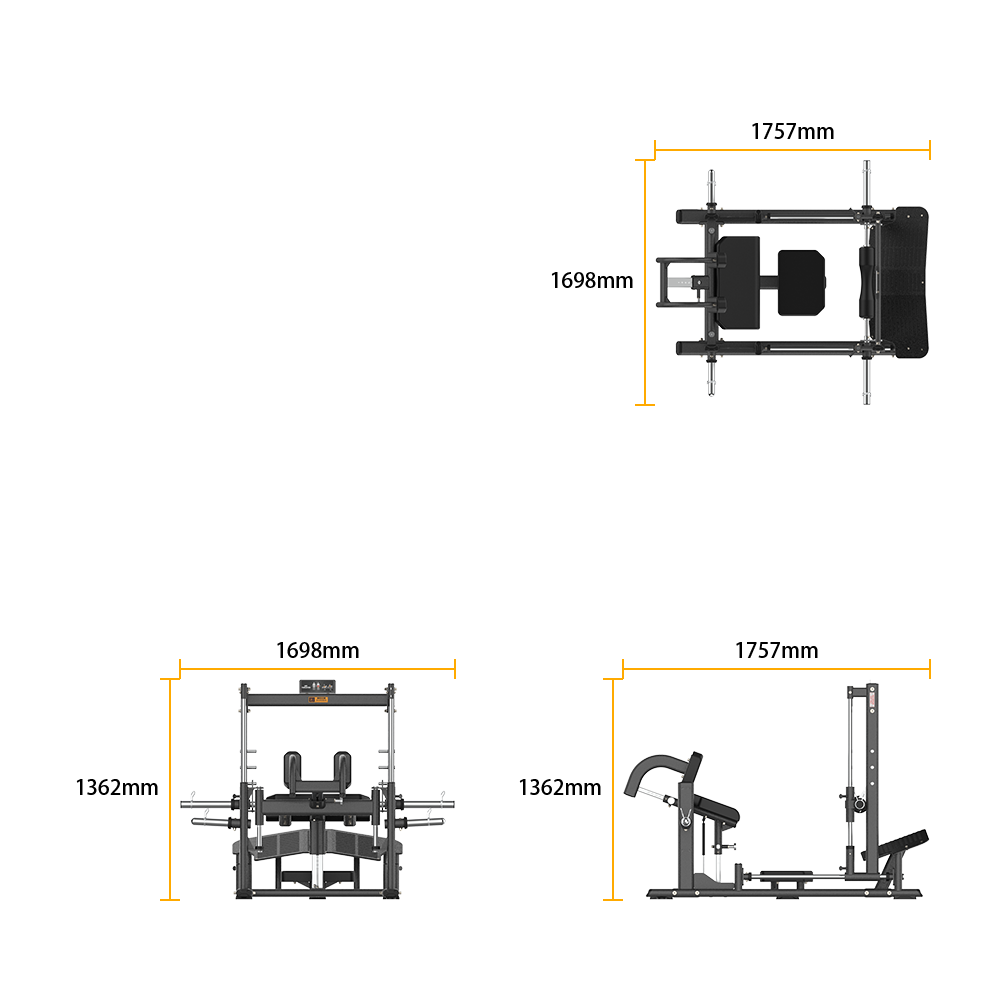 RB Series 3D Smith Hip Thruster - Thumbnail 4